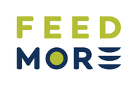 The logo for Feed More, featuring green and dark blue text.